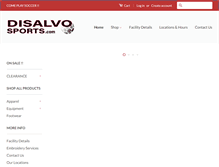 Tablet Screenshot of disalvosports.com